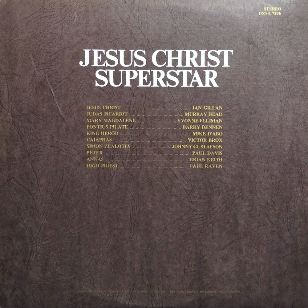 Andrew Lloyd Webber & Tim Rice / Jesus Christ Superstar - A Rock Opera (2LP)