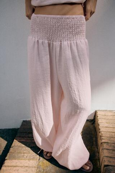 БРЮКИ BAGGY С ЭЛАСТИЧНЫМ ПОЯСОМ — ZARA