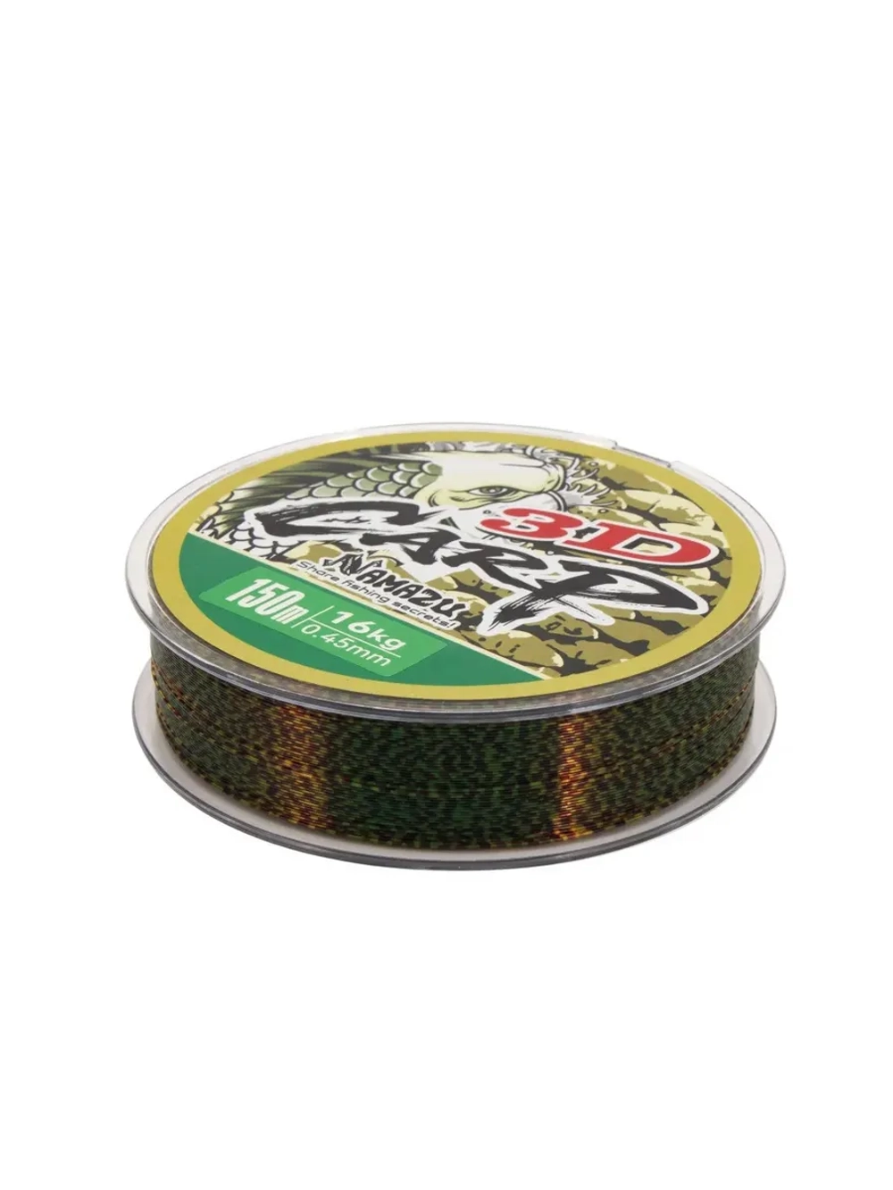Леска 3D Carp, L-150 м, d-0,45 мм 3D Camo