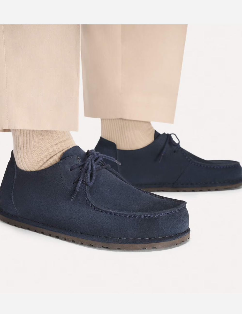 Birkenstock Utti Lace Suede Leather "New Navy"