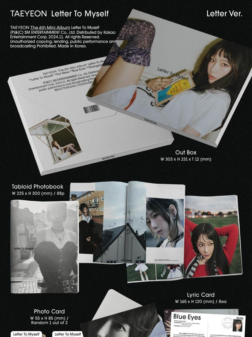 Альбом TAEYEON - Letter To Myself 6th Mini Album LETTER Version