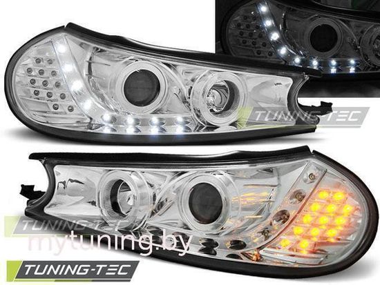 Передние фары Ford Mondeo 2 daylight chrome