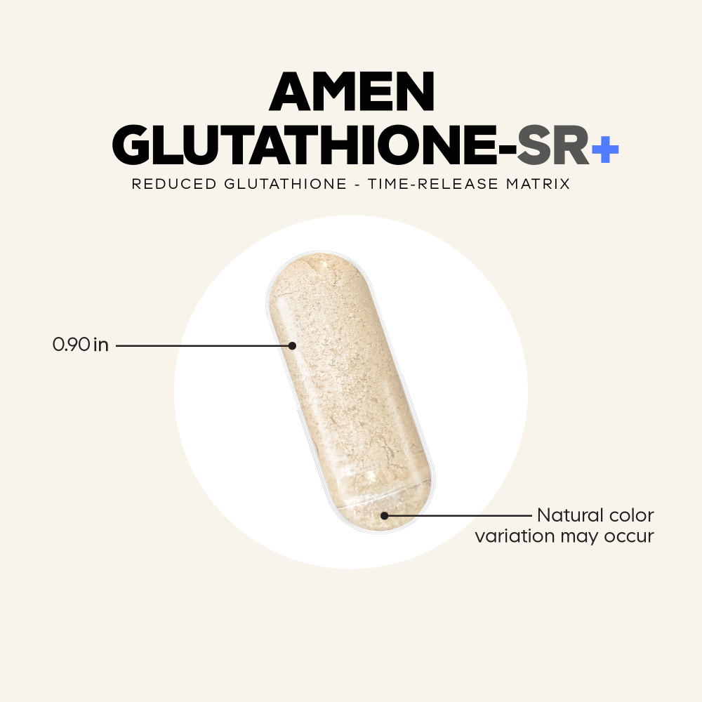 Codeage, Amen, Glutathione-SR+, 60 растительных капсул (250 мг в 1 капсуле)