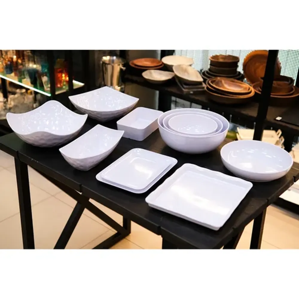 Салатник 4000 мл 33,5*33,5*13 см квадрат. White пластик меламин P.L. Proff Cuisine