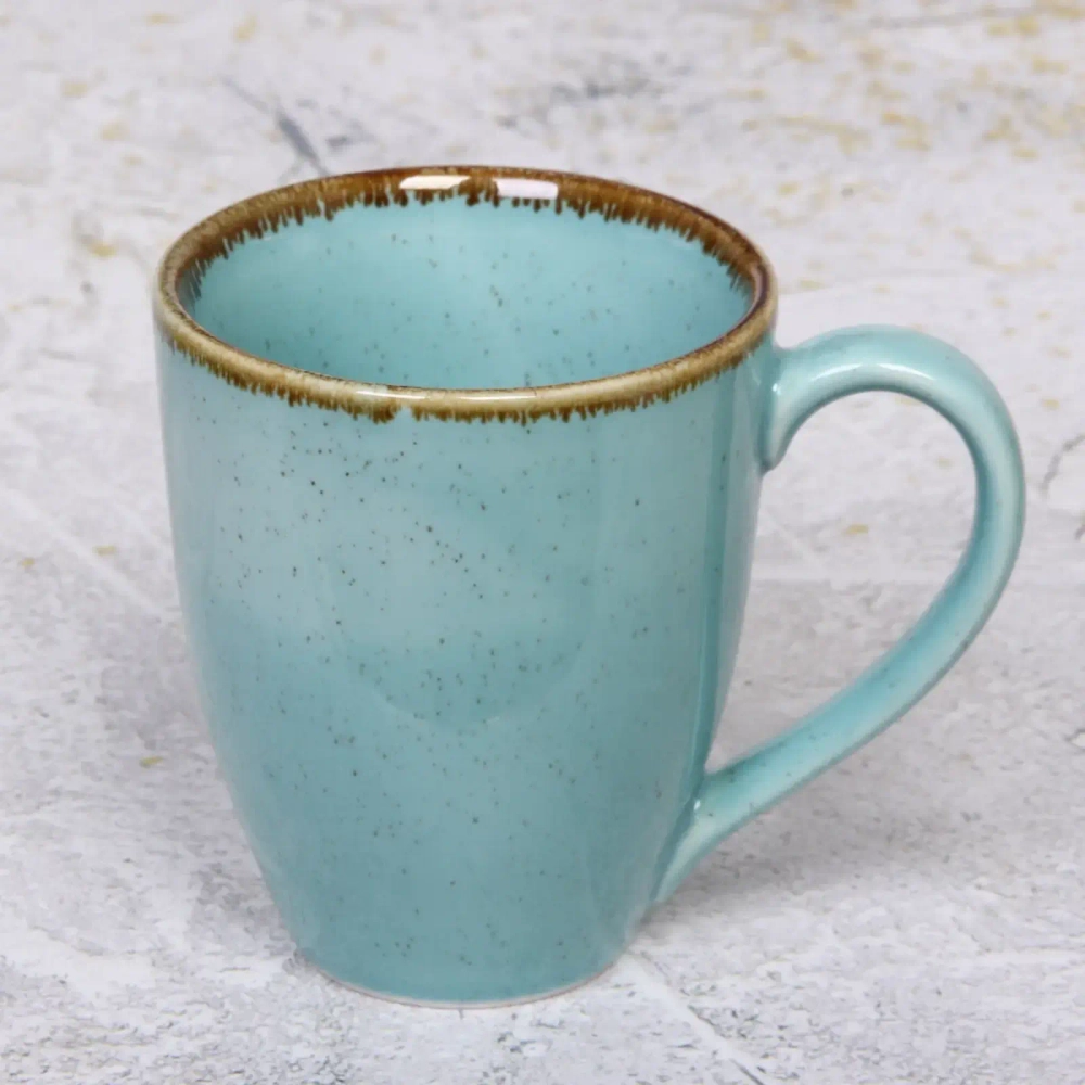 Кружка керамическая 360мл «Tiffany Blue» 12,5*9*10см