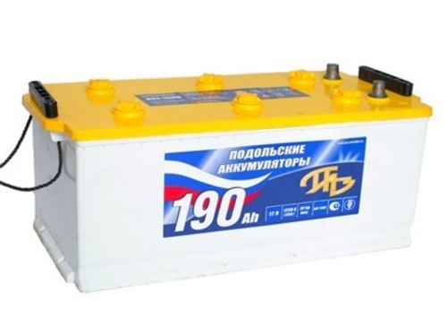 Купить Аккумулятор 6СТ-190 А.ч., п.п., L+, ПОДОЛЬСК (Болт)