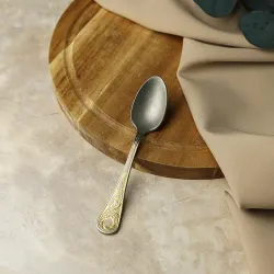 Ложка кофейная 11,2 см матовая с золотом Lord Vintage Style P.L. Proff Cuisine [12]
