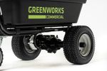 Аккумуляторная самоходная садовая тележка Greenwork 82GCK5, 7400607UB,82v, 106 л, АКБ 5 А·ч и ЗУ