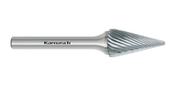 Борфреза твердосплавная Karnasch форма A, 6х18х6х50 мм, насечка HP-6, без покрытия, арт. 11.3004-065