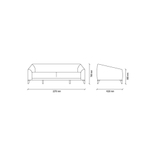 Диван трехместный ENZA HOME MAISON EH52735