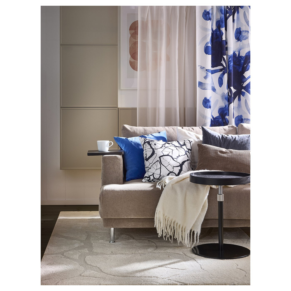 IKEA PELARKÖRSBÄR  (ИКЕА ПЕЛАРКЁРСБЭР)  -  Чехол на подушку - белый/чёрный 50х50 см
