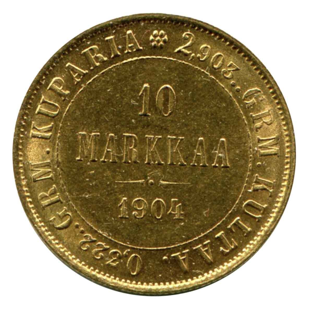 10 марок 1904 год. Золото