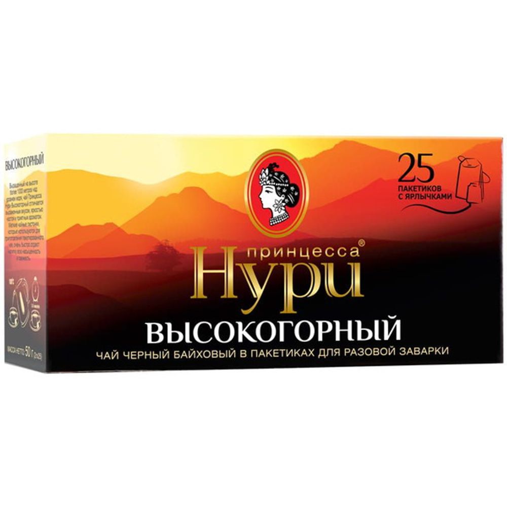 Чай Принцесса Нури 25 пак Высокогорный карт/уп