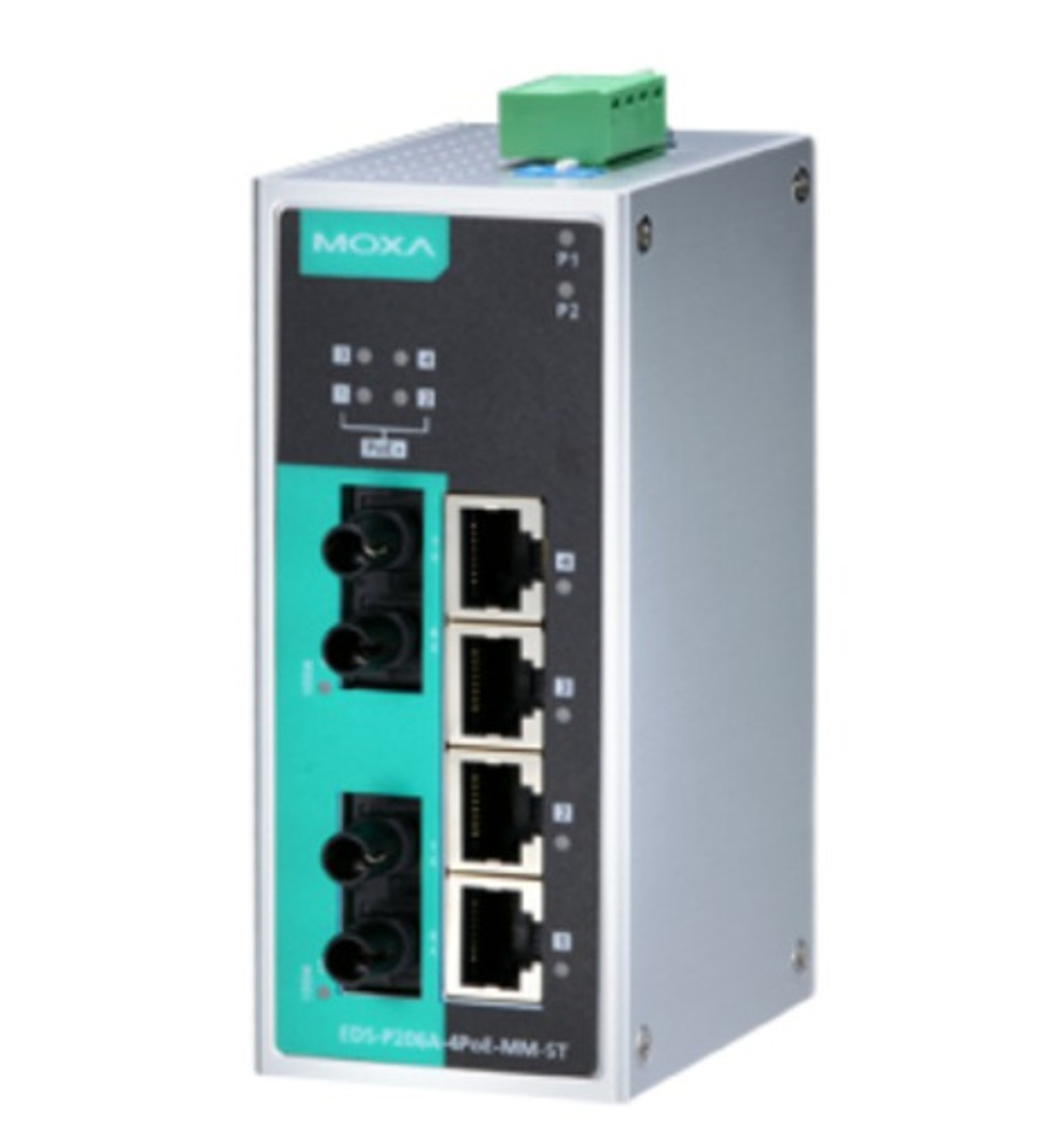 Коммутатор PoE MOXA EDS-P206A-4PoE-MM-ST