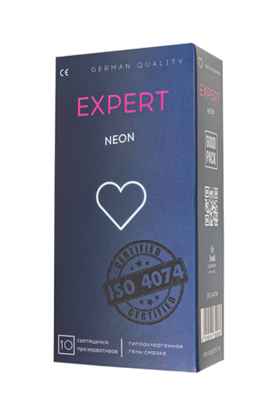 Презервативы Expert светящиеся в темноте №10