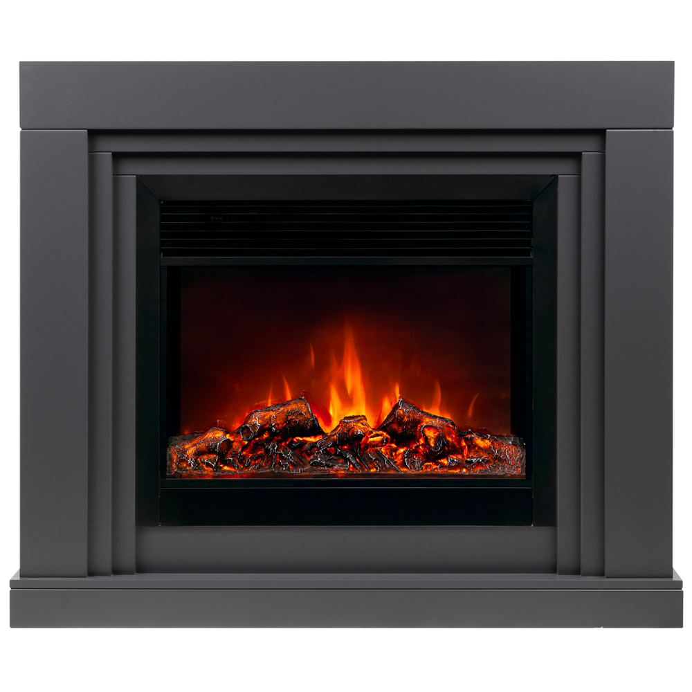 Каминокомплект Real Flame Stanley 26 GR с очагом Moonblaze Deluxe Black