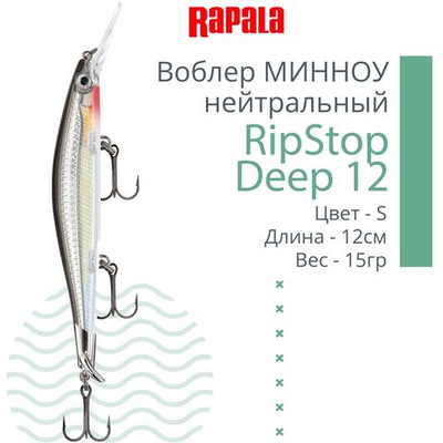 Воблер для рыбалки RAPALA RipStop Deep