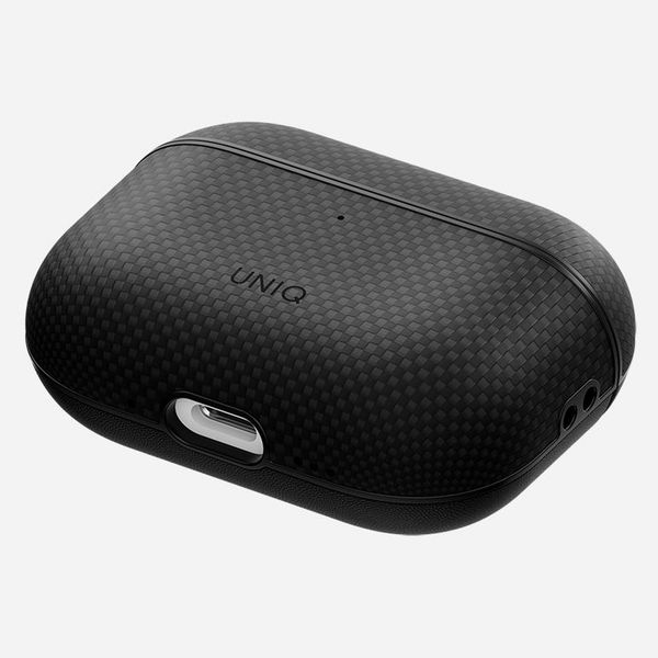 Чехол Uniq Keva Case для AirPods Pro 3, Черный | Carbon Black