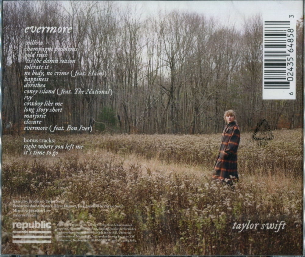 Taylor Swift / Evermore (Deluxe Edition)(CD)