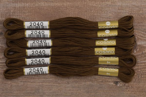 Мулине Lecien Cosmo, цв. 2040 / 6 мот. по 8 метров, в 6 сложений