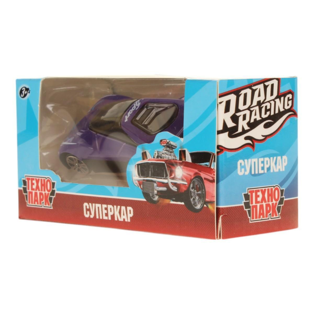Модель ин. мет. "Road Racing Суперкар" 7см. в ассорт. коробка RR-7-65055-R (Технопарк)