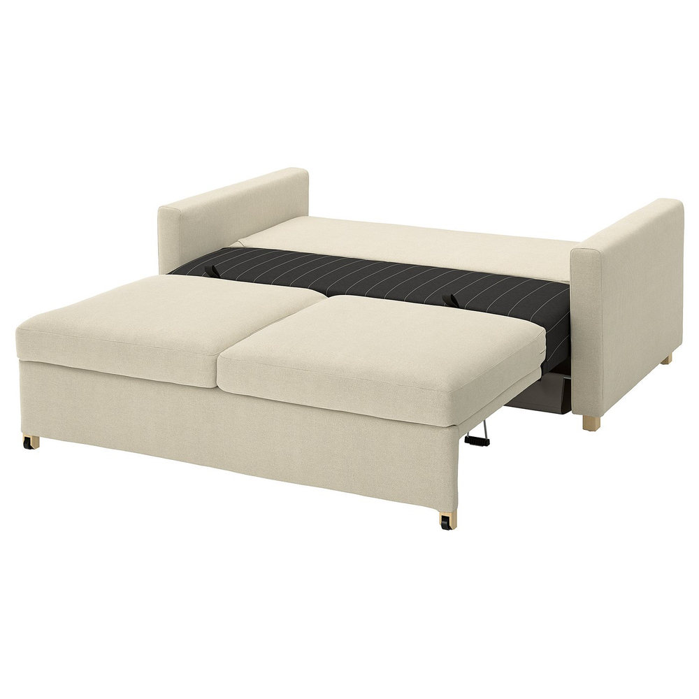 IKEA SALTSJÖBADEN  (ИКЕА САЛТШЁБАДЕН)  -  Чехол для 2-местного дивана-кровати - Фридтуна светло-бежевый