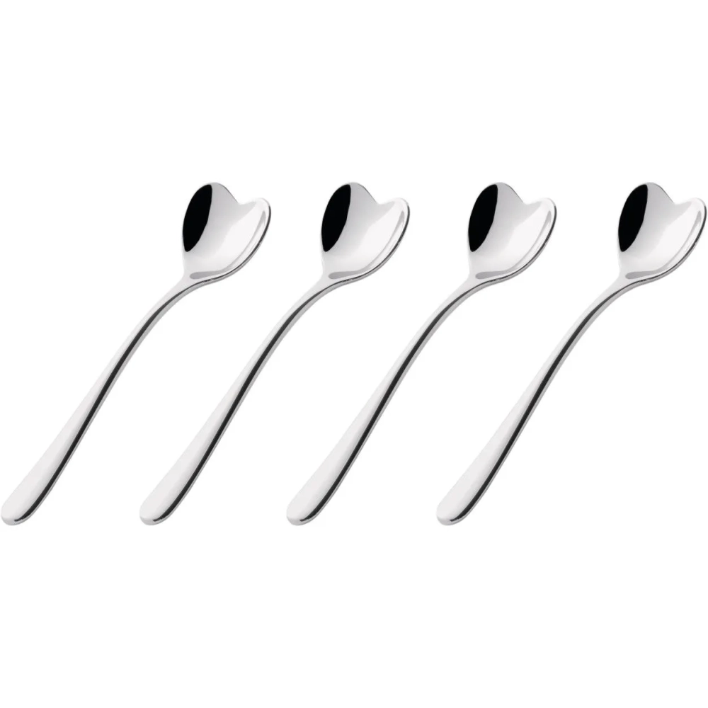 Alessi Набор из 4 ложек для кофе эспрессо, 10 см. AMMI08SET