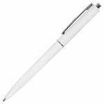 Ручка шариковая автоматическая BRAUBERG X17 WHITE, 1шт, СИНЯЯ, корпус белый, стандартный узел 0,7 мм, линия письма 0,5 мм, 144156