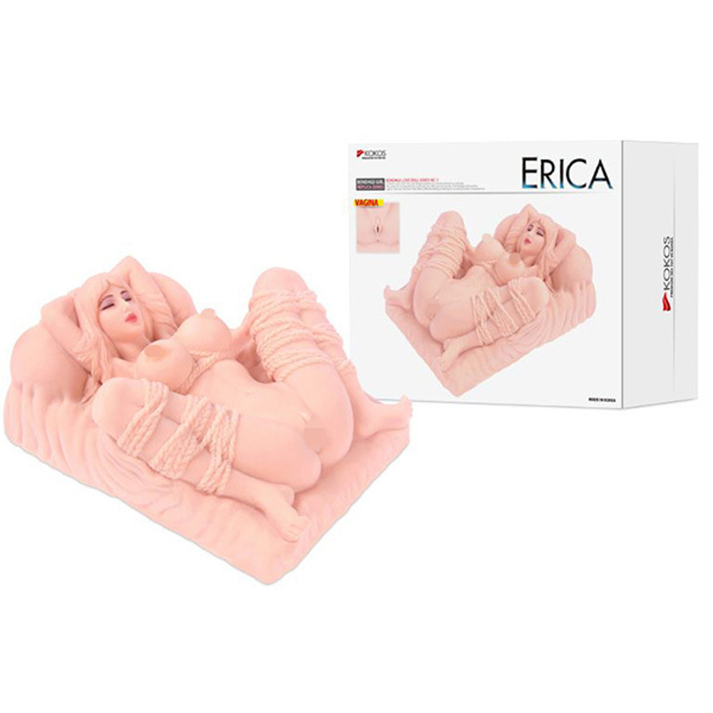 Мастурбатоор мини-кукла 27х18х11см с вагиной без вибрации Kokos Erica