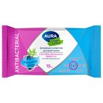 Салфетки влажные 15 шт, AURA Tropic Cocktail c антибактериальным эффектом, ш/к 93967, 10388
