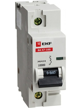 Автоматический выключатель EKF electrotecnica ВА47-100 1П 40А C 10кА