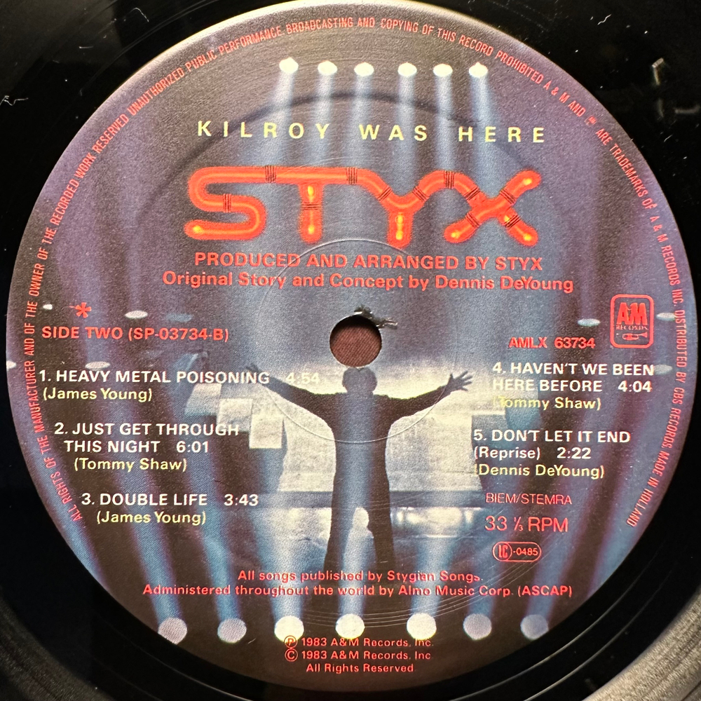 Styx - Kilroy Was Here (Европа 1983г.)