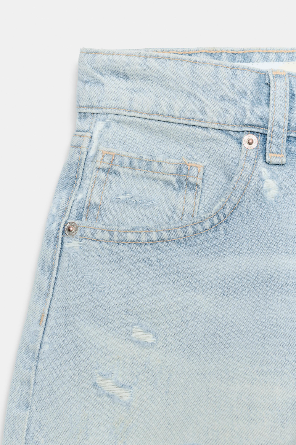 ДЖИНСОВЫЕ ШОРТЫ TRF С ВЫСОКОЙ ПОСАДКОЙ — ZARA