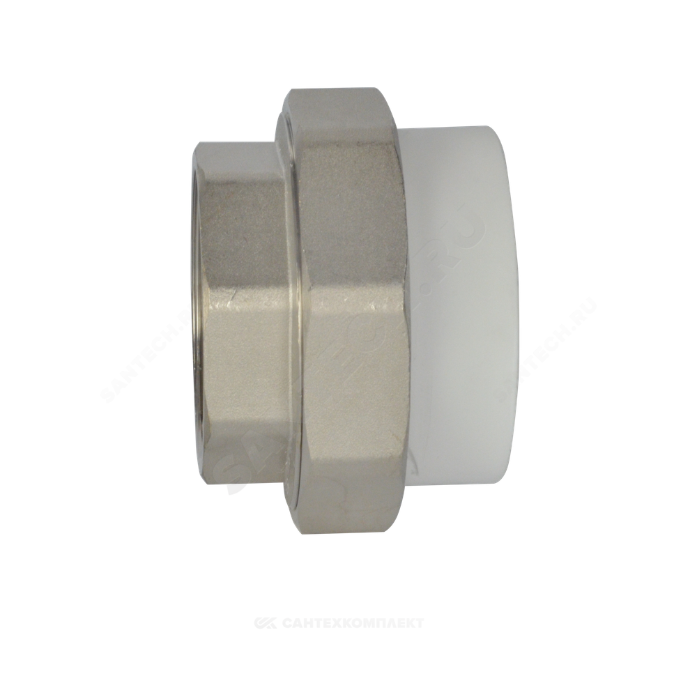 Муфта PP-R комбинированная разъемная белая Дн 75х2 1/2" ВР VALFEX 11155212