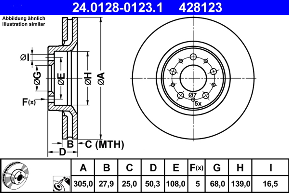 ATE - 24012801231-ATE - Brake Disc