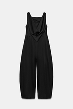 ДЛИННЫЙ КОМБИНЕЗОН СО СПИНОЙ С ДРАПИРОВКОЙ — ZW COLLECTION — ZARA