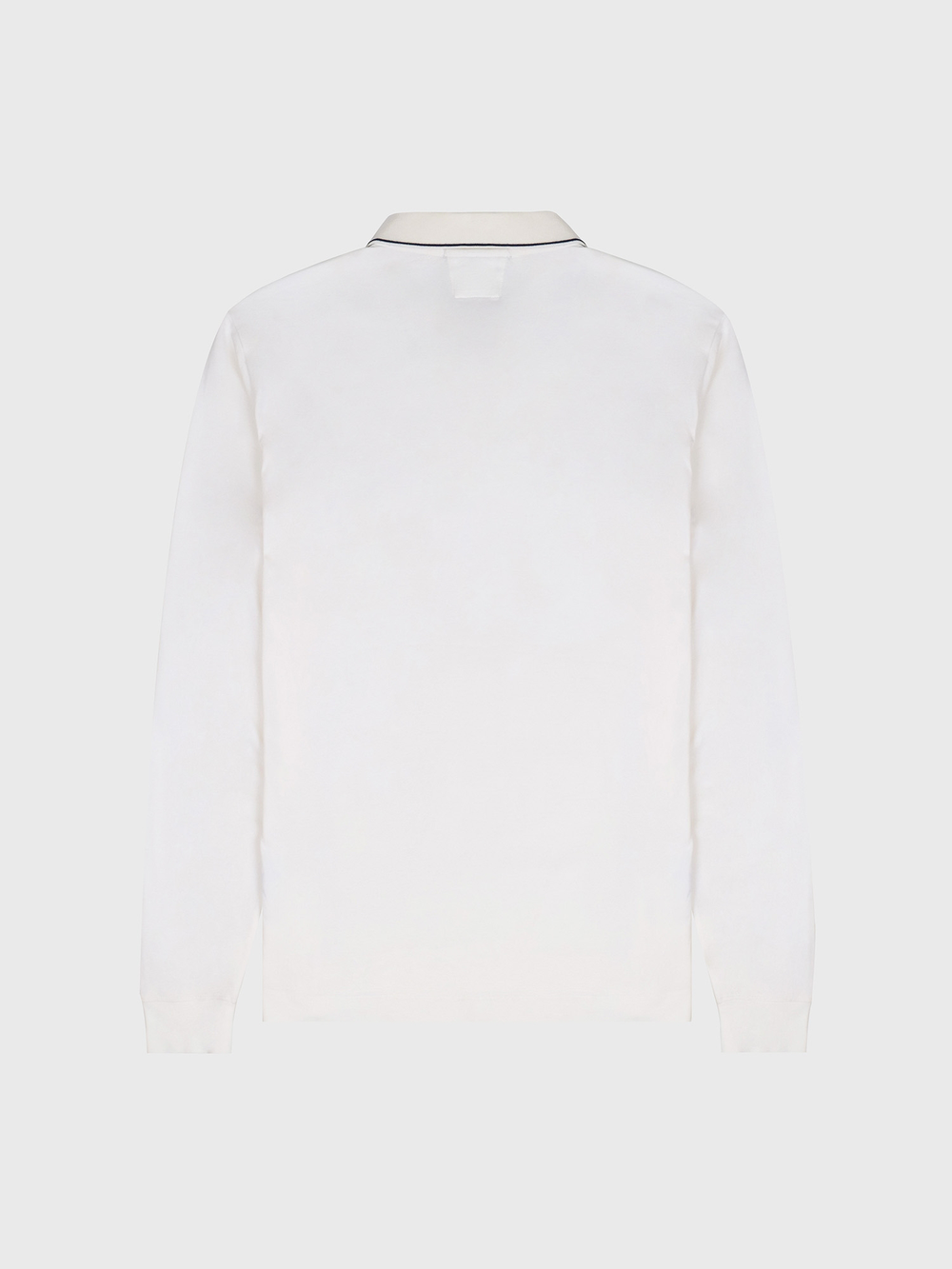 Поло с длинным рукавом C.P. Company Stretch Piquet Slim Line Gauze White