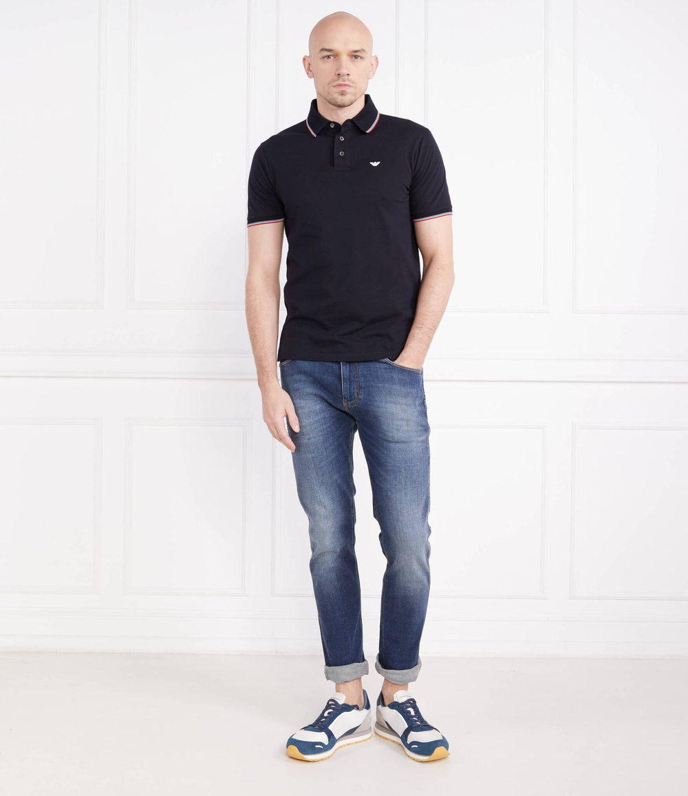 Поло Emporio Armani - темно-синий(3R1F70 1JTKZ)