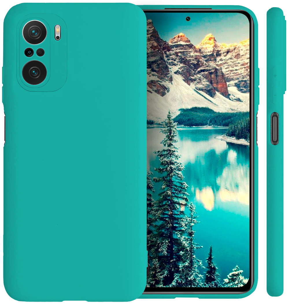 Мягкий Soft Touch чехол из силикона для XIAOMI POCO F3 / K40 / MI 11i с бархатной подкладкой