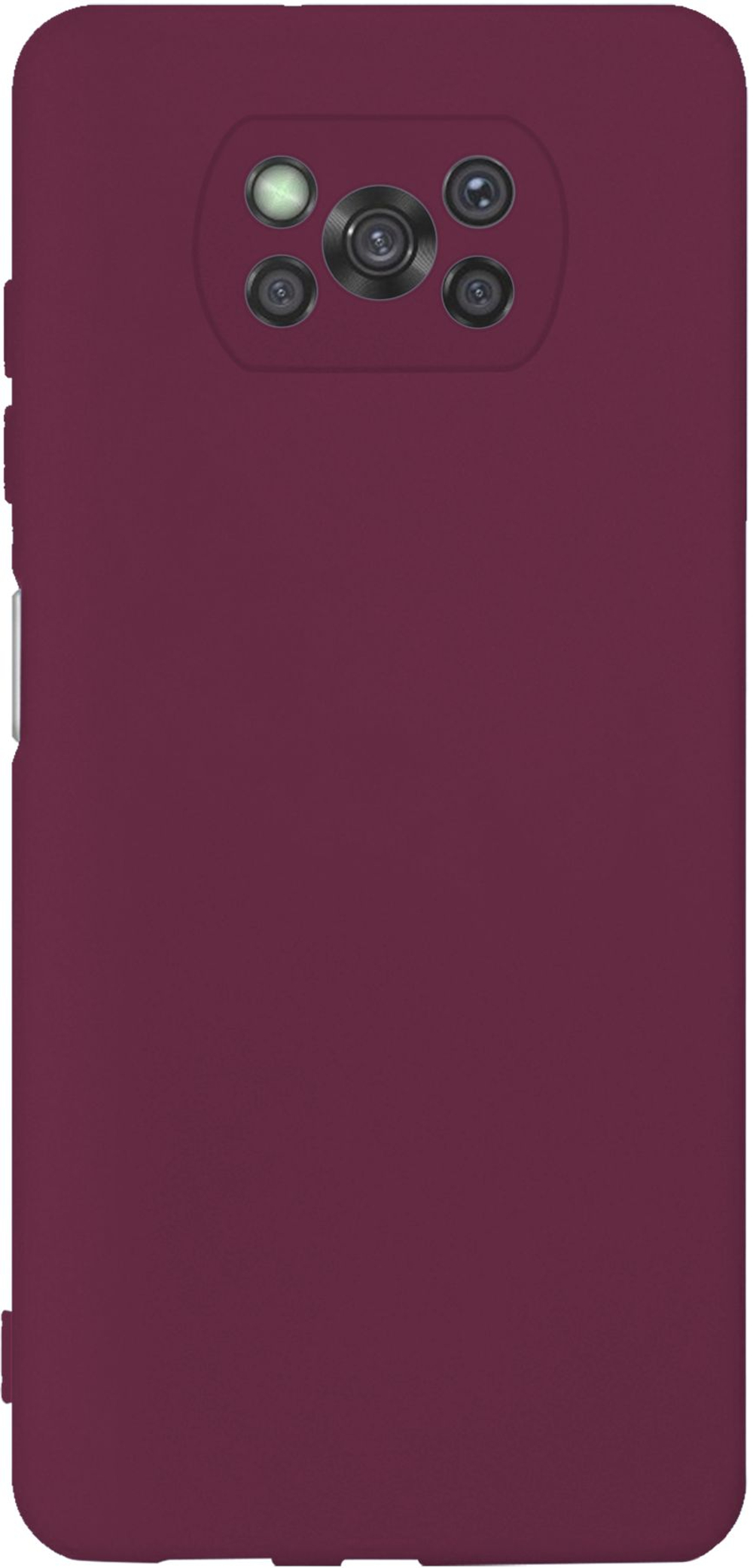 Мягкий Soft Touch чехол из силикона для XIAOMI POCO X3 / X3 PRO / X3 NFC с бархатной подкладкой