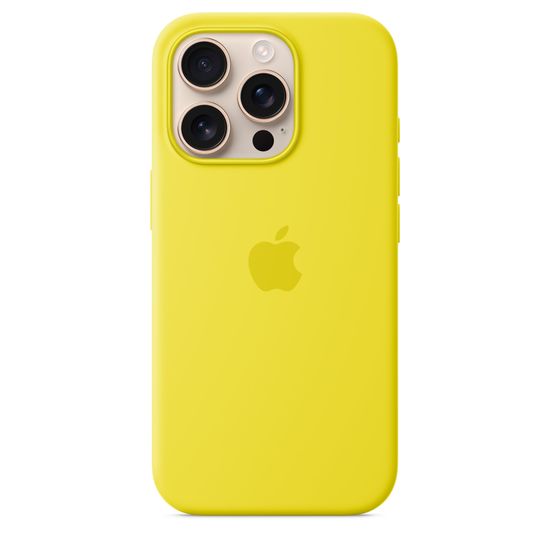 Чехол Silicone Case MagSafe для iPhone 16 Pro Желтый