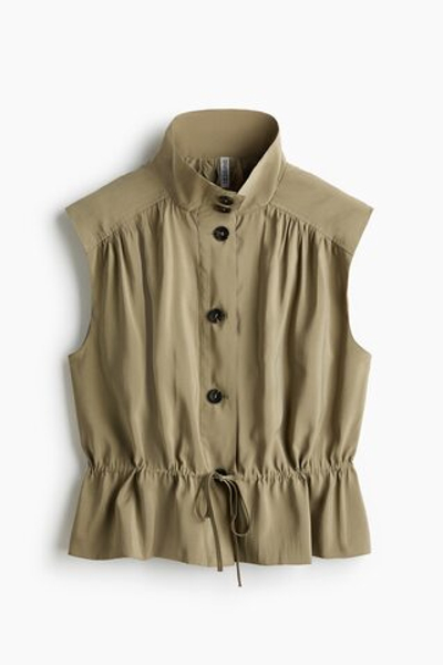 Блуза в стиле тренча со стяжкой - H&M