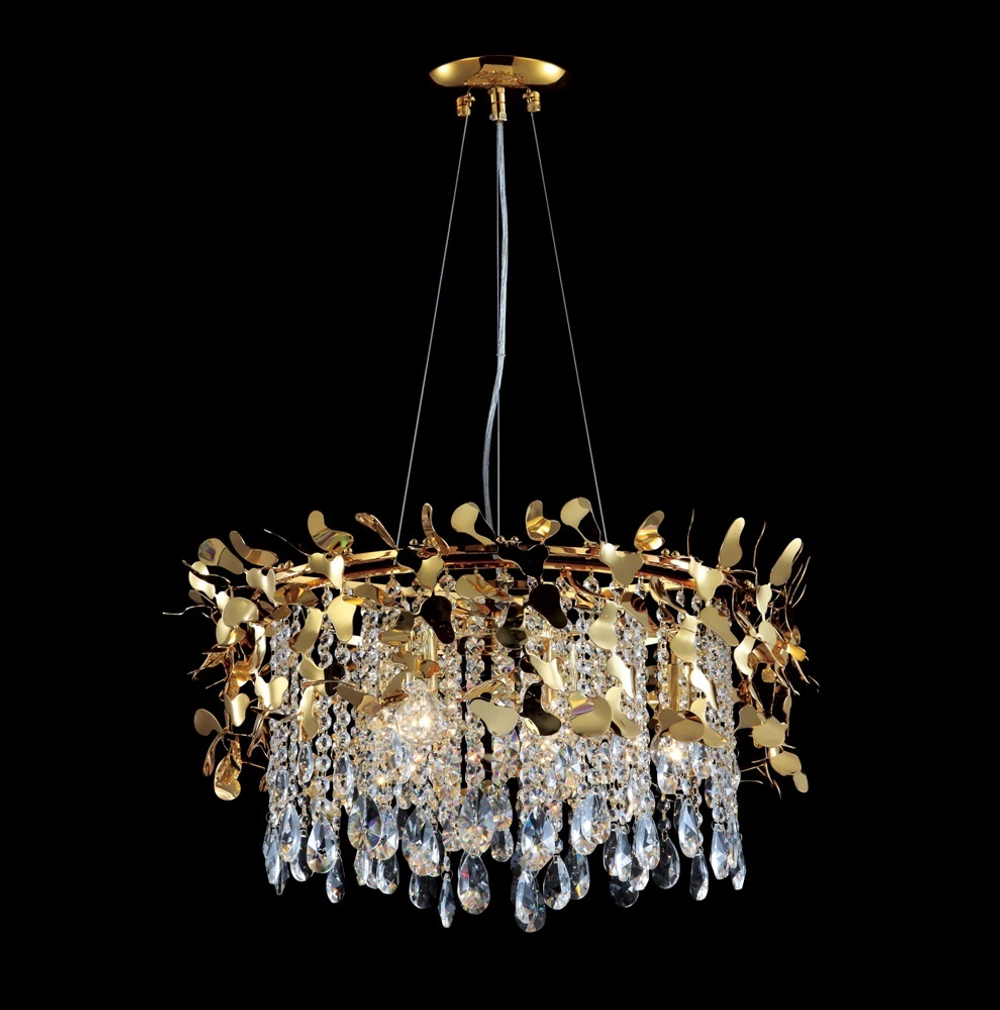 Подвесная люстра Crystal Lux ROMEO SP6 GOLD D600
