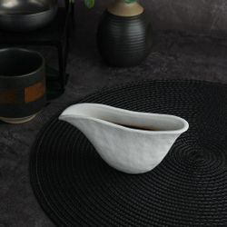 Соусник 100 мл 14,5*4,5 см h6,5 см овальный фарфор White Matt Panasia P.L. Proff Cuisine [6]