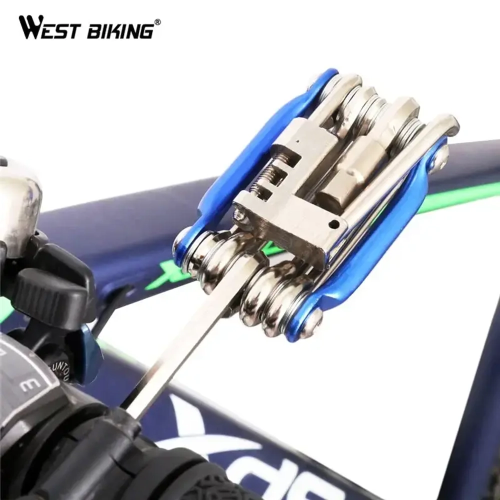 Велосипедный мультиключ West Biking YP0719007, 10 в 1