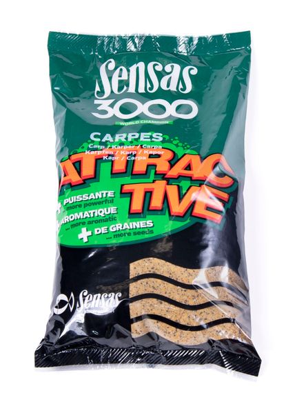 Прикормка Sensas 3000 ATTRACTIVE Carp 1кг