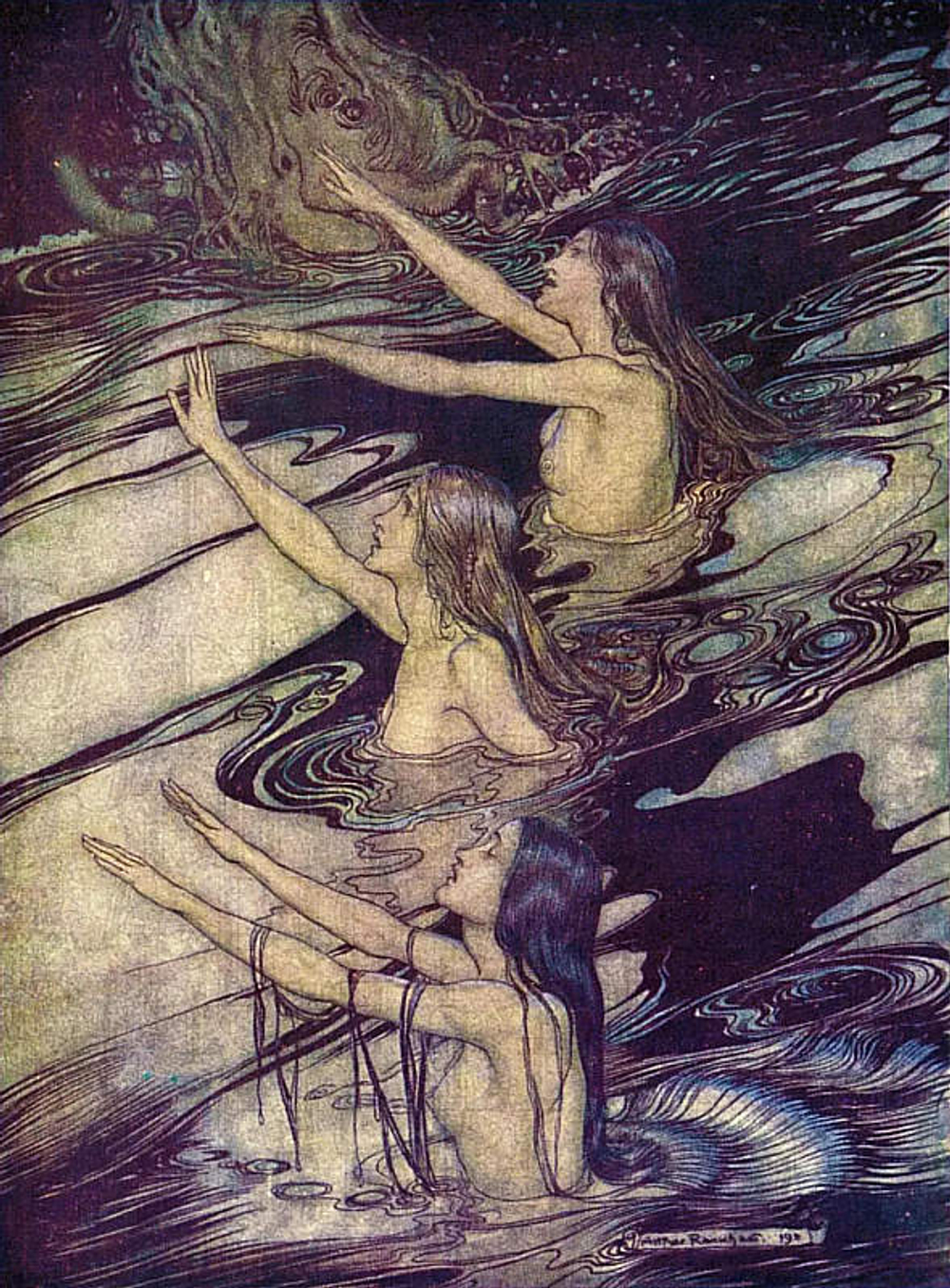 Arthur Rackham (1867-1939) - эротическое искусство британского художника Артура Рэкхема