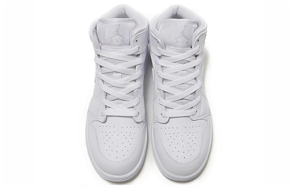 Jordan 1 Mid White Pure Platinum 2018 GS