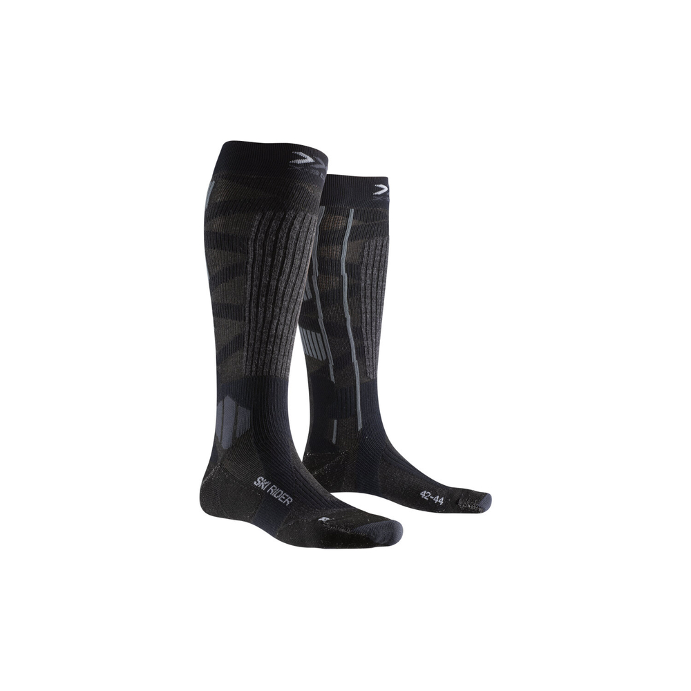 Носки X-Socks Ski Rider Silver 4.0 Dark Grey Melange/Black