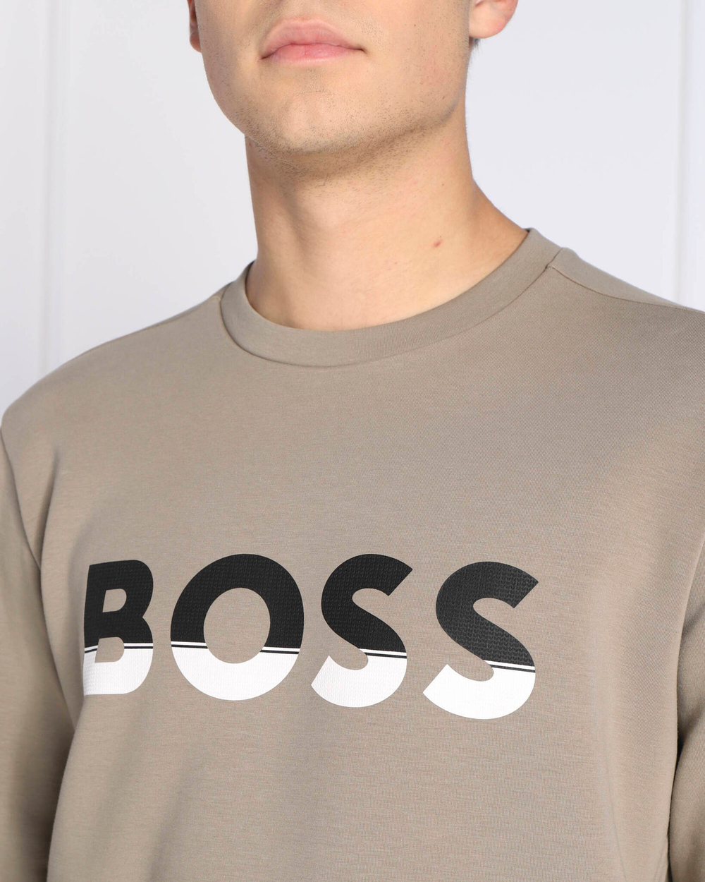 Худи salbo 1 BOSS GREEN - бежевый(50477043)
